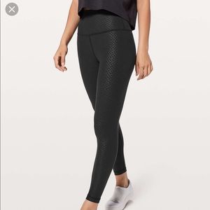 LULULEMON ALIGN PANT 25” - EMBOSSED BLACK
